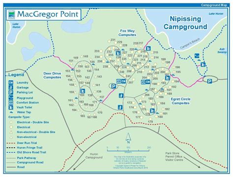 macgregor point provincial park map.